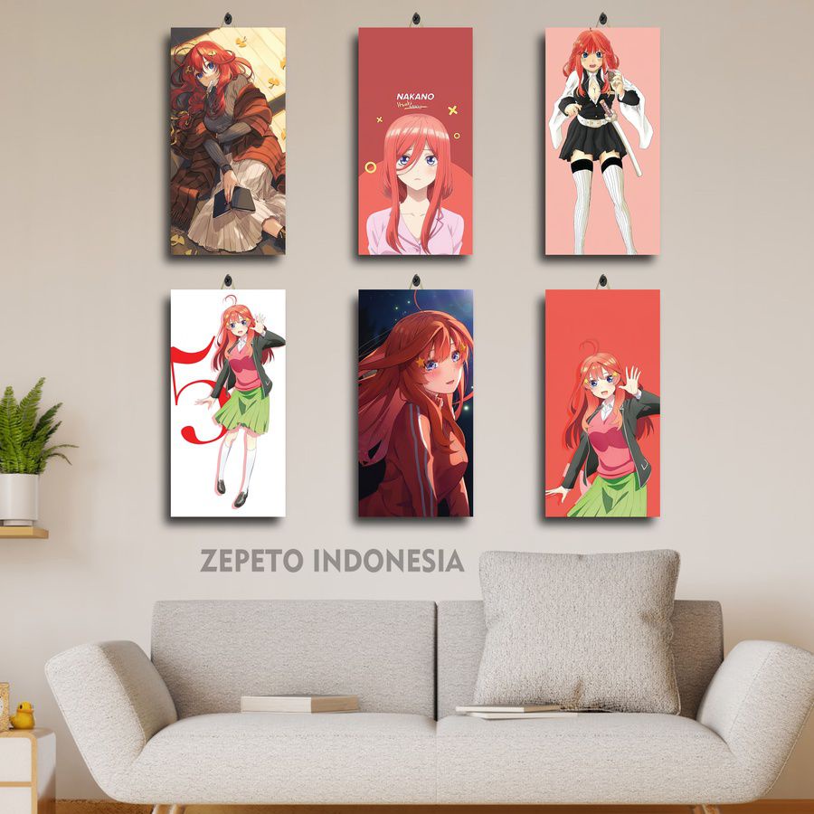 Jual POSTER DINDING ANIME ITSUKI NAKANO AESTHETIC GOTOUBUN 15X30 HTHAX ...