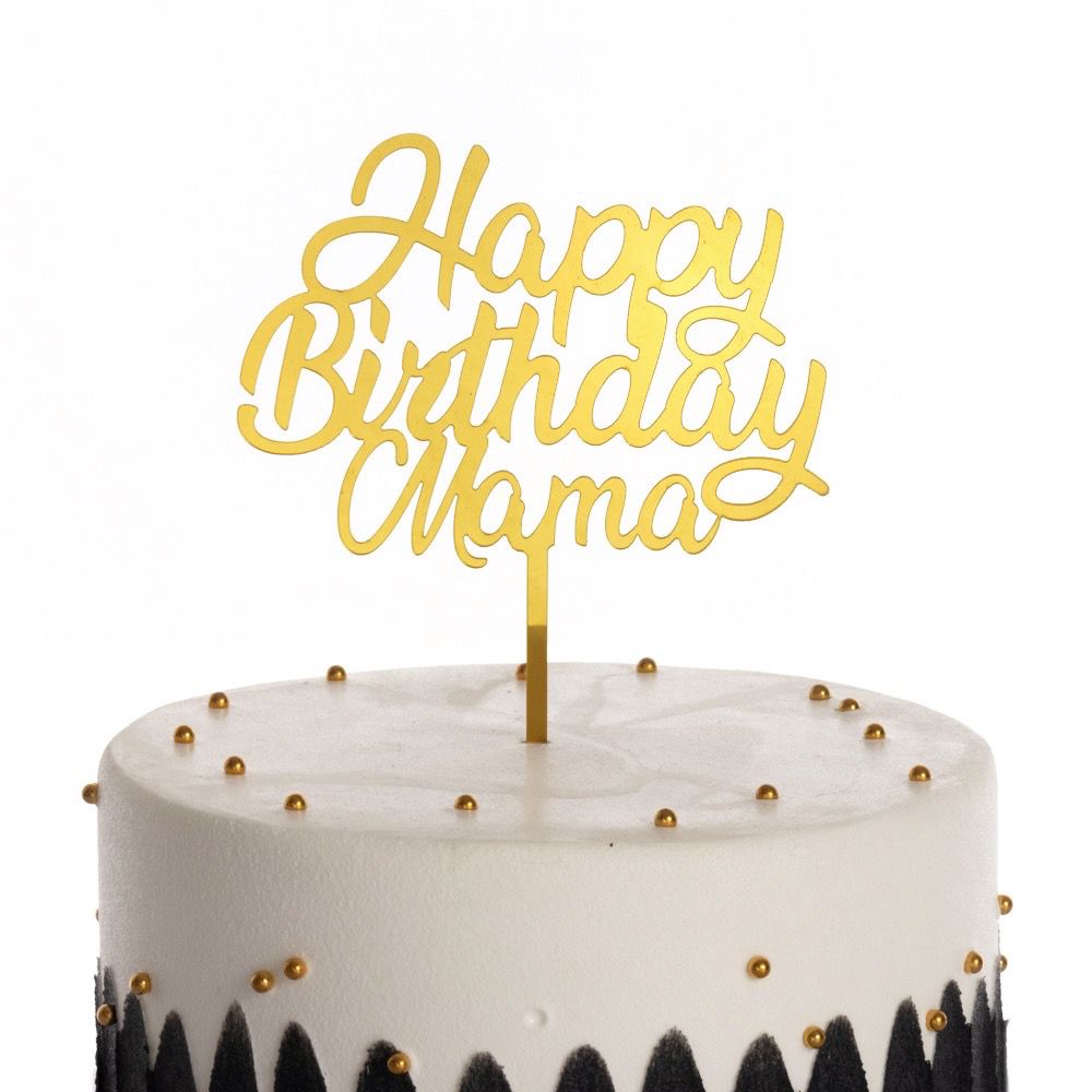 Jual Topper Kue Happy Birthday Mama Happy Birthday Papa | Shopee Indonesia
