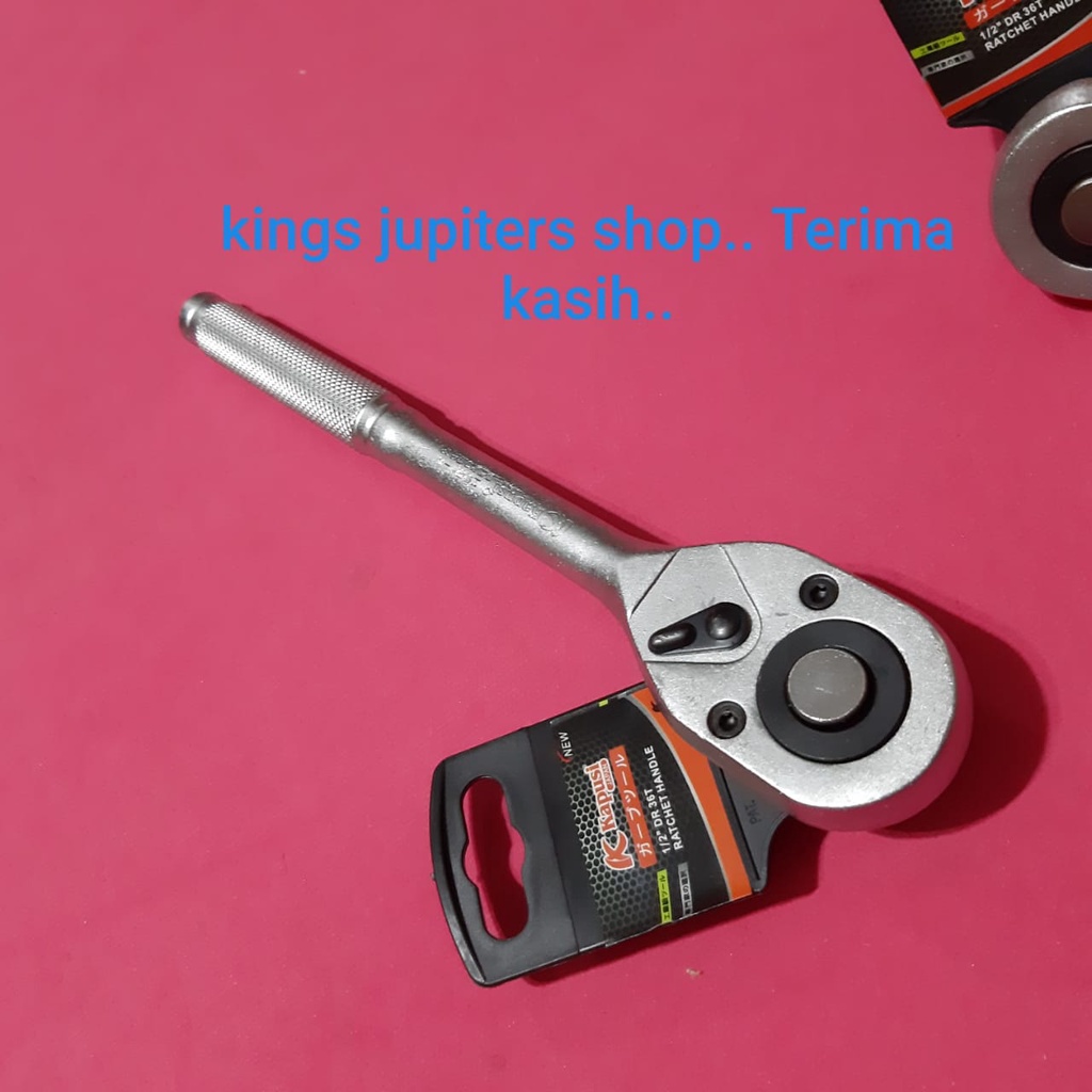 Jual KAPUSI RATCHET 1/2DR 10IN RACET RACHET GAGANG karet ATAU besi ...