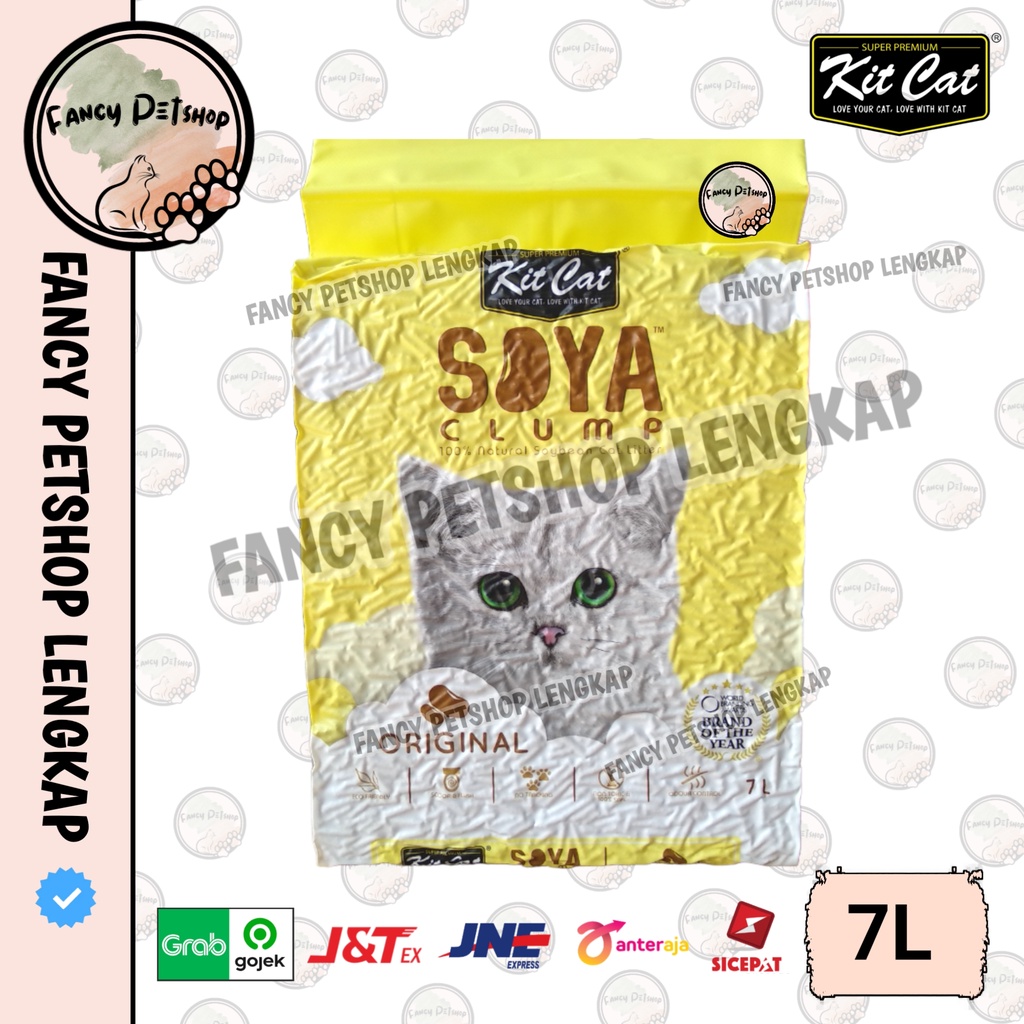 Jual Pasir Kit Cat SOYA CLUMP 7 liter varian ORIGINAL Shopee Indonesia