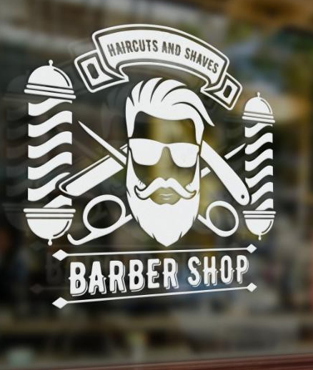 Jual Custom Sticker Barbershop Large Size Custom Suka suka | Shopee ...