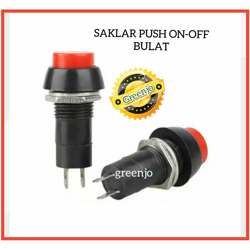 Jual SAKLAR PUSH ON OFF BULAT - SWITCH PUSH ON OFF BULAT | Shopee Indonesia