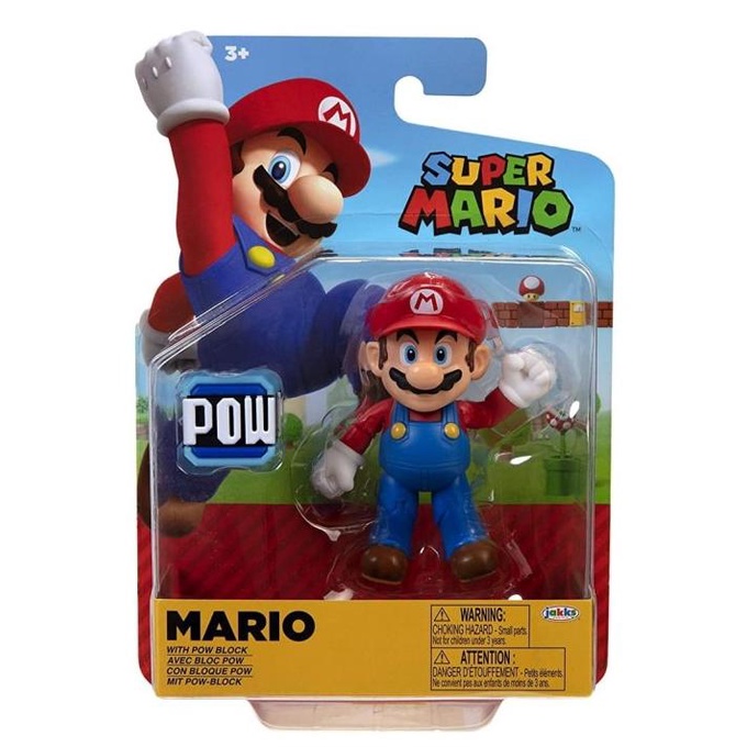 Jual JAKKS Pacific Action Figure 4 Inch Super Mario - Mario With Pow ...