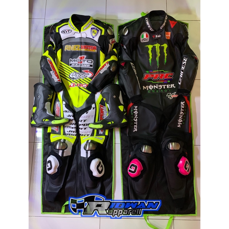 Jual Wearpack Balap Road Race Premium Full Protector semi kulit terbaik ...