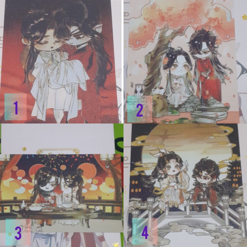Jual Tian Guan Ci Fu (Heaven Official's Blessings) Postcards Chibi Vers ...