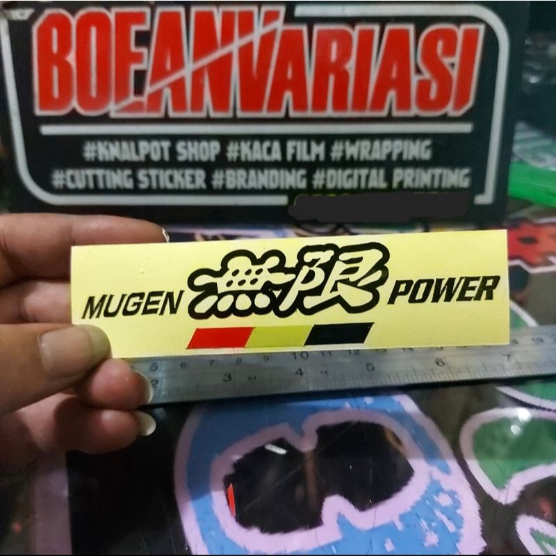 Jual Cutting Sticker Motor Mobil Stiker Mugen Power Shopee Indonesia