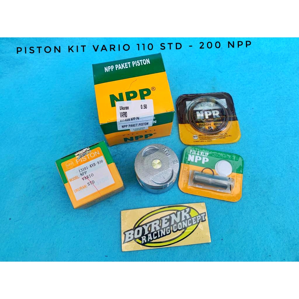 Jual PISTON KIT SEHER SEKER VARIO 110 VARIO KARBU KVB STD 50 100 150