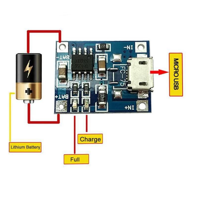 Jual Modul Charger TP4056 5V 1A Micro USB To Li-ion Lithium 18650 ...