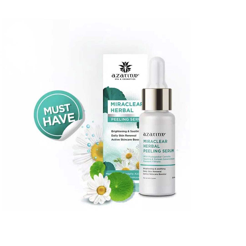 Jual Azarine AHA BHA Miraclear Herbal Peeling Serum 20 mL azarine serum ...