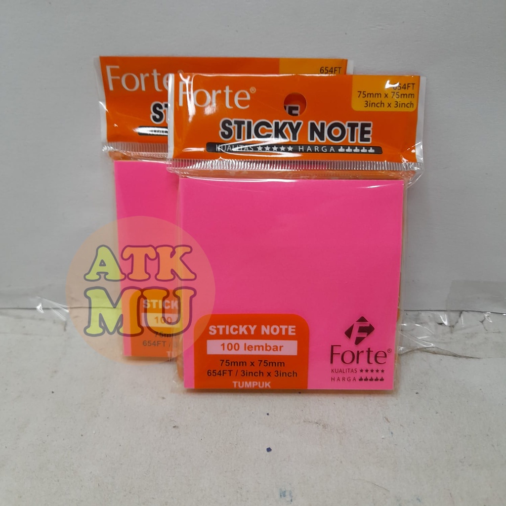 Jual Memo Stick Sticky Note Kertas Memo Memo Tempel Forte Lembar