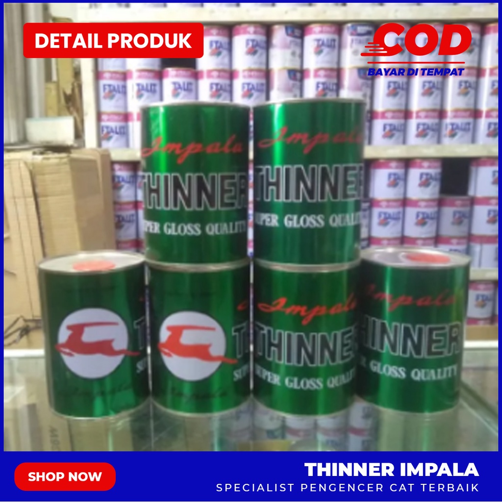 Jual IMPALA THINER UKURAN 1 LITER PENGENCER CAT | Shopee Indonesia