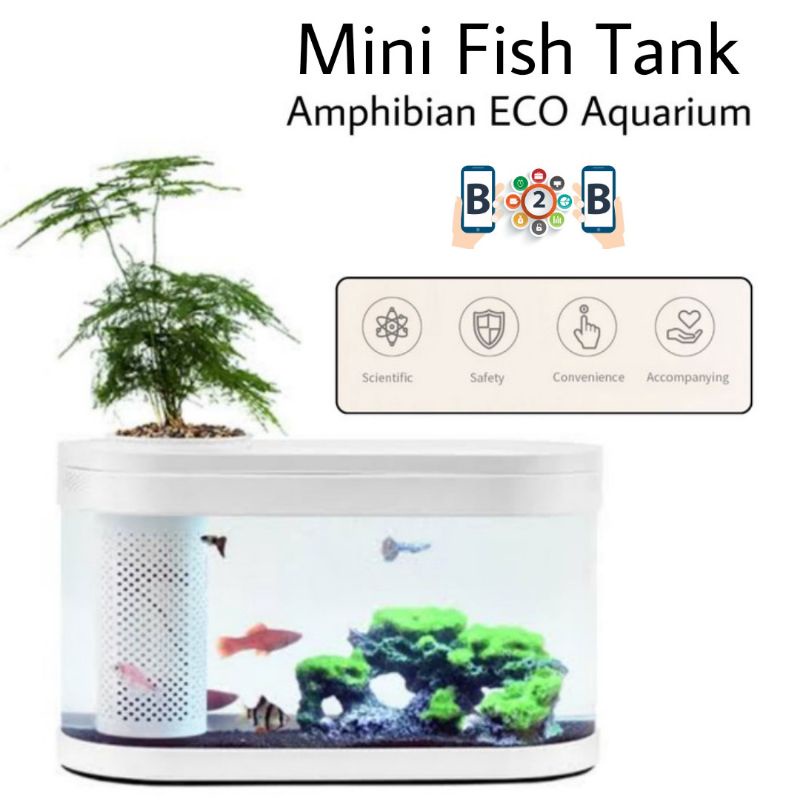 Jual GEOMETRY MINI FISH TANK Amphibian ECO Aquarium | Shopee Indonesia