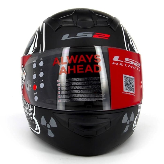 Jual FACE-FULL-HELM- HELM LS2 FF352 ROOKIE X-RAY MATT BLACK -HELM-FULL ...