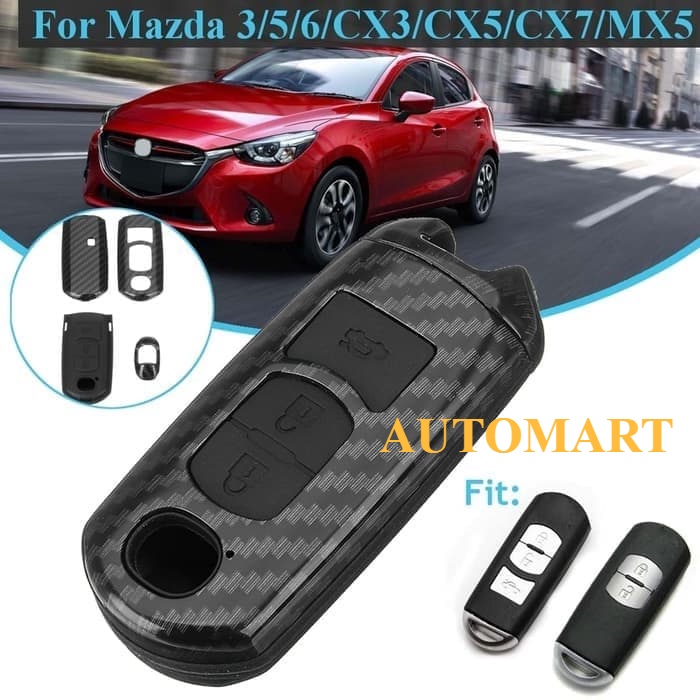 Cover Portachiavi In TPU Per Mazda 2 Pulsanti - Compatibile CX3, CX5, CX9, MX5, Morbida E Antiurto