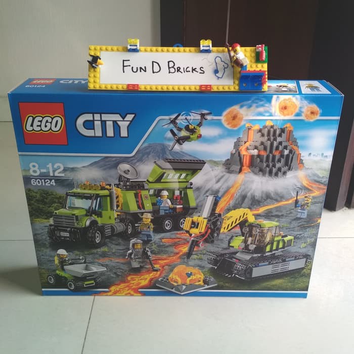 Jual LEGO CITY 60124 : Volcano Exploration Base | Shopee Indonesia