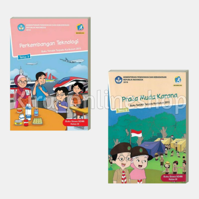 Jual Paket Buku Tematik Kelas 3 SD MI Tema 7 dan 8 Kurikulum 2013 ...