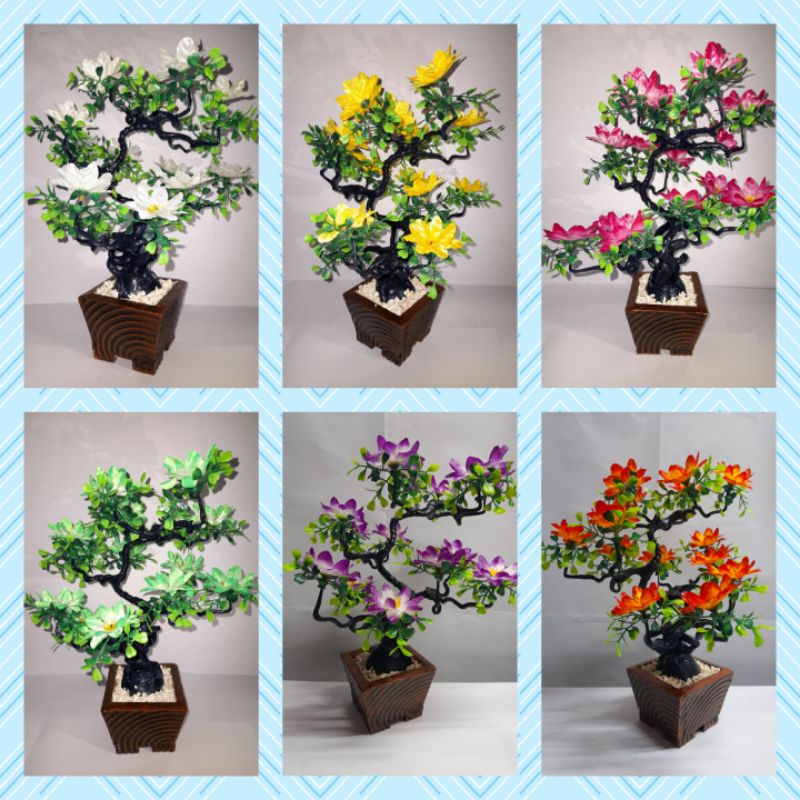 Jual Bonsai hias artificial / Bunga bonsai plastik / Bunga Hias / 1KG muat  2 bunga COD | Shopee Indonesia