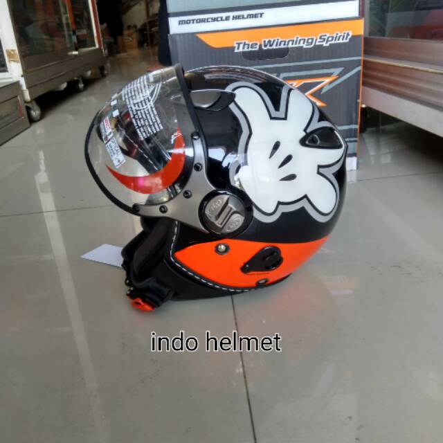 Jual Helm Kyt Elsico Mickey Hand Ongkir Hanya Kg Fullbox Shopee Indonesia