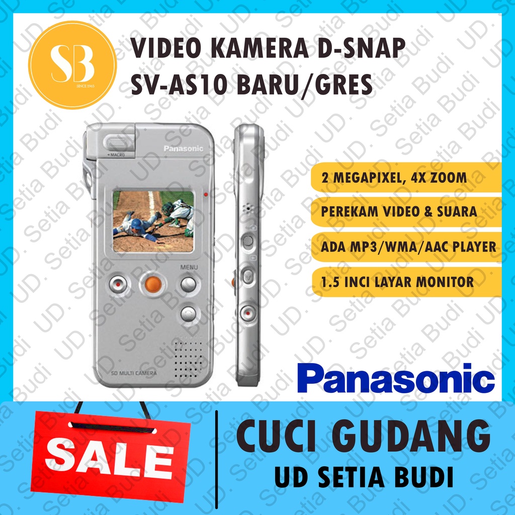 Video Kamera Suara Panasonic D-SNAP SV-AS10 Baru dan Murah