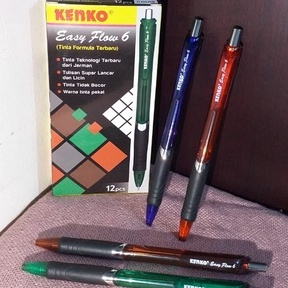 Jual Pulpen Kenko Easy Flow 6 (Tinta Hitam) | Shopee Indonesia