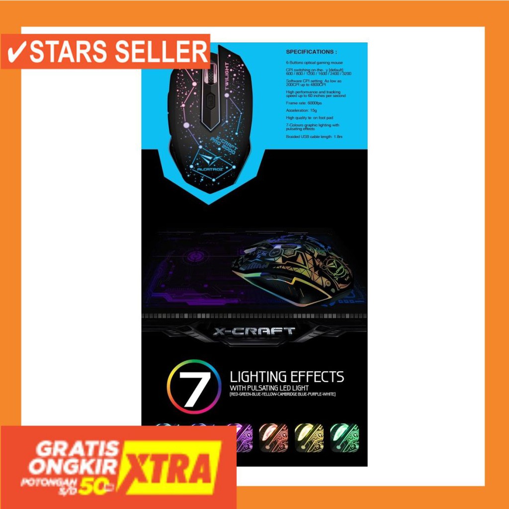 Jual ORIGINAL ASLI TAHAN LAMA BAGUS MURAH ORI IMPORT / Alcatroz Mouse