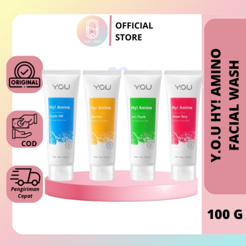 YOU HY AMINO FACIAL WASH 100gr & 50gr