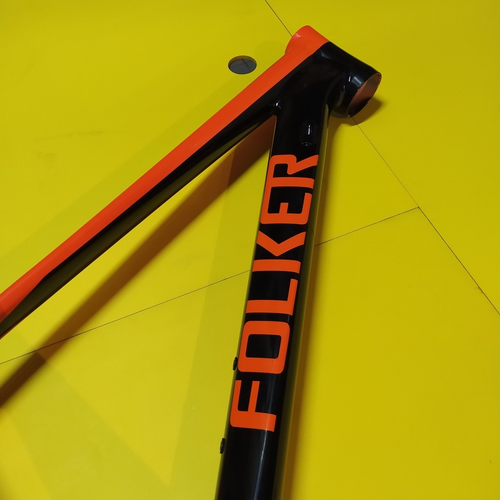 Jual Frame sepeda MTB Folker Teenage boy 27.5 Orange Black not Mosso ...
