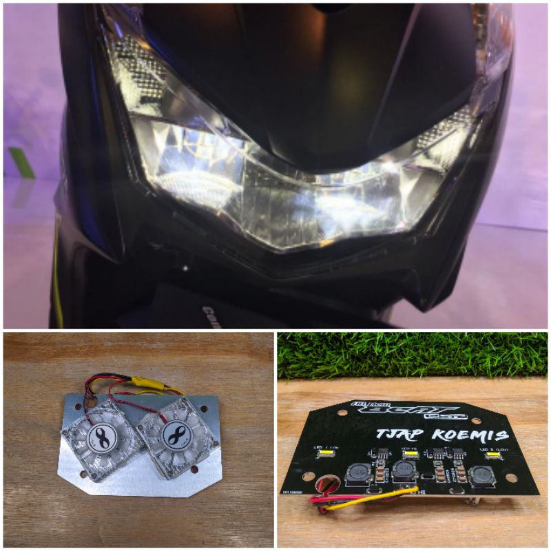 Jual Upgrade Lampu Utama Honda ALL New Beat 45W (PCB Headlamp/headlight) Shopee Indonesia