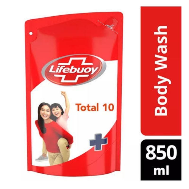 Jual Lifebuoy body wash total 10 sabun mandi cair kemasan baru 850 ml
