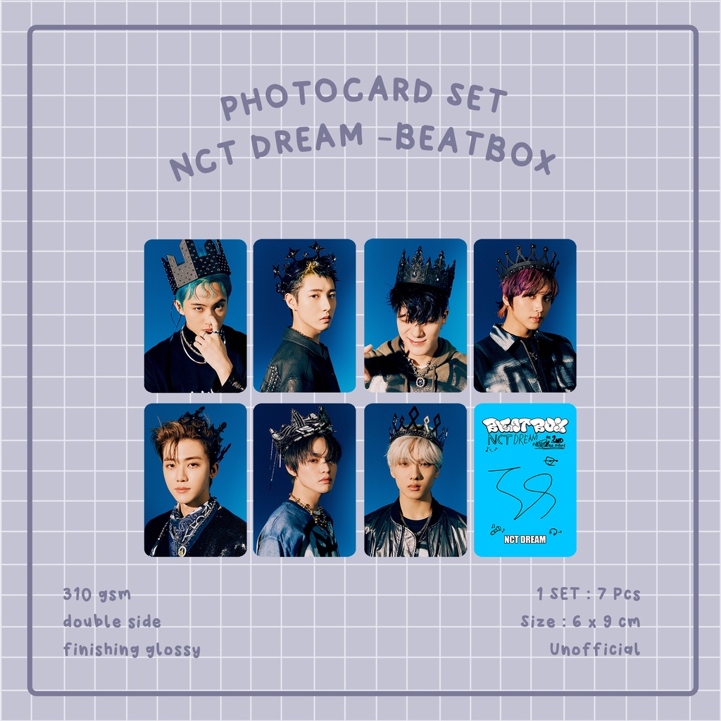 Jual Photocard Nct Dream Beatbox I Unofficial Photocard Set Nct