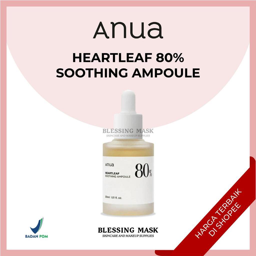 Jual ANUA Heartleaf 80% Soothing Ampoule | Serum 30mL | Shopee Indonesia