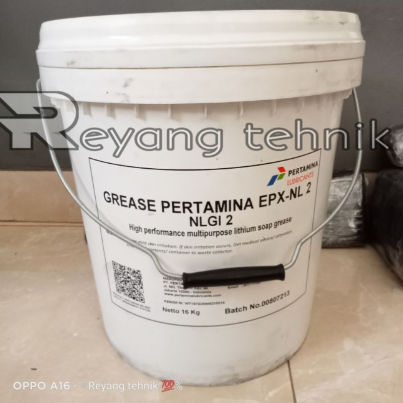 Jual Gemuk PERTAMINA EPXNL2 16KG MultiPurpose Lithium Soap Grease NLGI 2 Shopee Indonesia