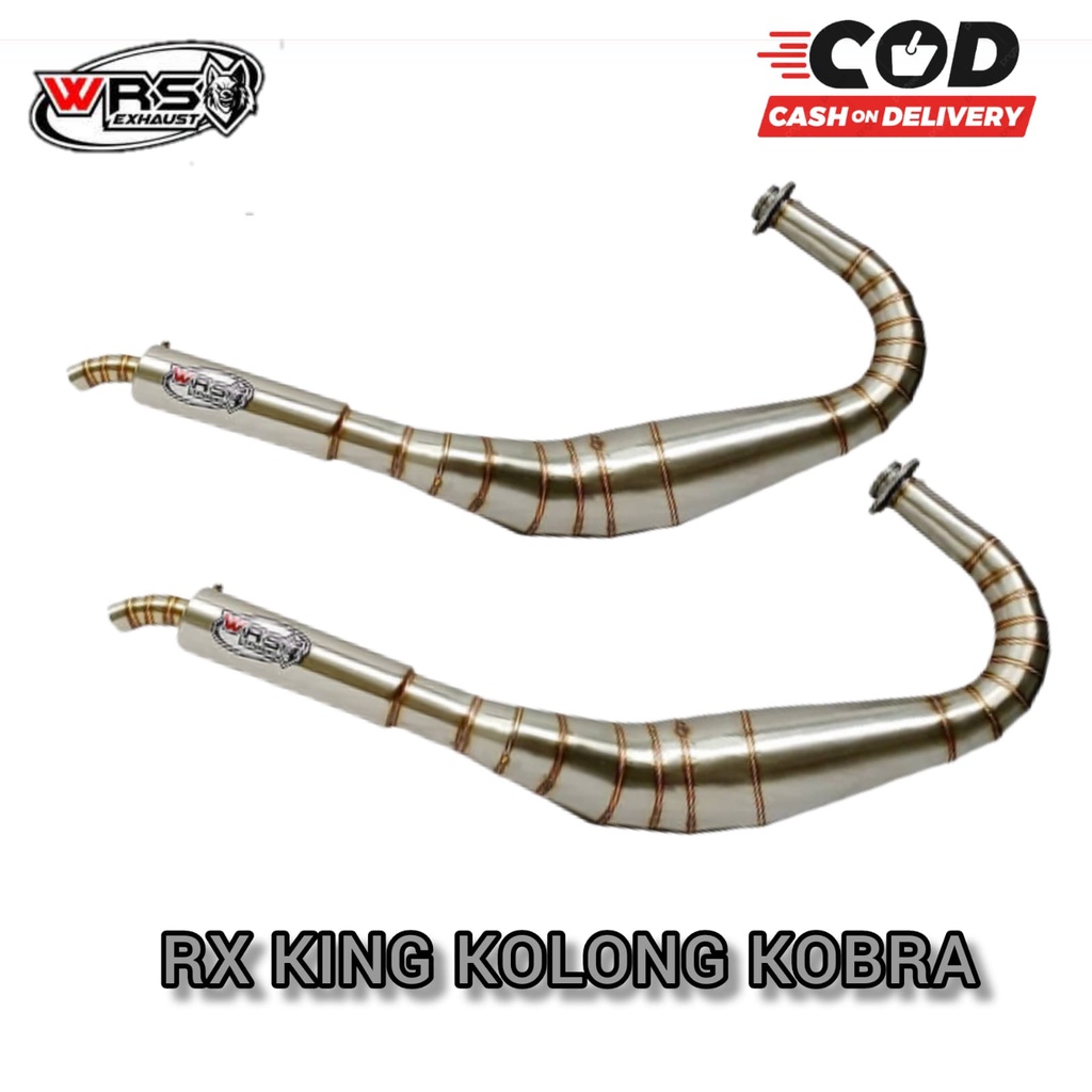 Jual Knalpot RX King RX Spesial Kolong Cobra Bahan Stainles Original WRS Exhaust COD Shopee