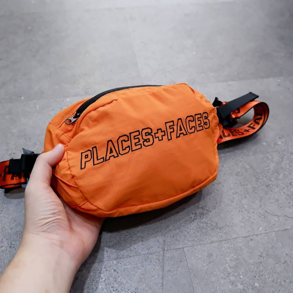 Places Faces Logo Waist Bag Orange Brand New 100% original