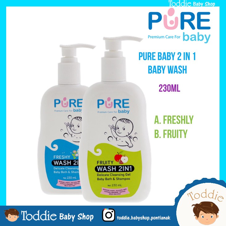 Jual Pure Baby 2 In 1 Body Wash 230ml | Shopee Indonesia