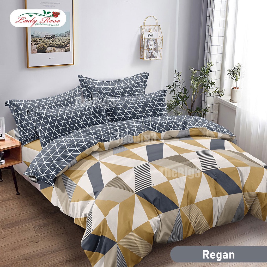 Jual Bedcover + Sprei Lady Rose 200x200 Tinggi 20 Cm - Agatha Phantom 