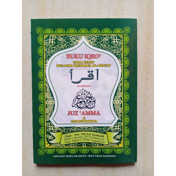 Jual Iqro Bendel Jilid 1 6 Dilengkapi Juz Amma Ukuran Besar Cara Cepat Belajar Membaca Al Quran 9737