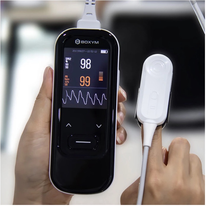 Jual BOXYM Medical Handheld Pulse Oximeter Portable Rechargeable blood ...