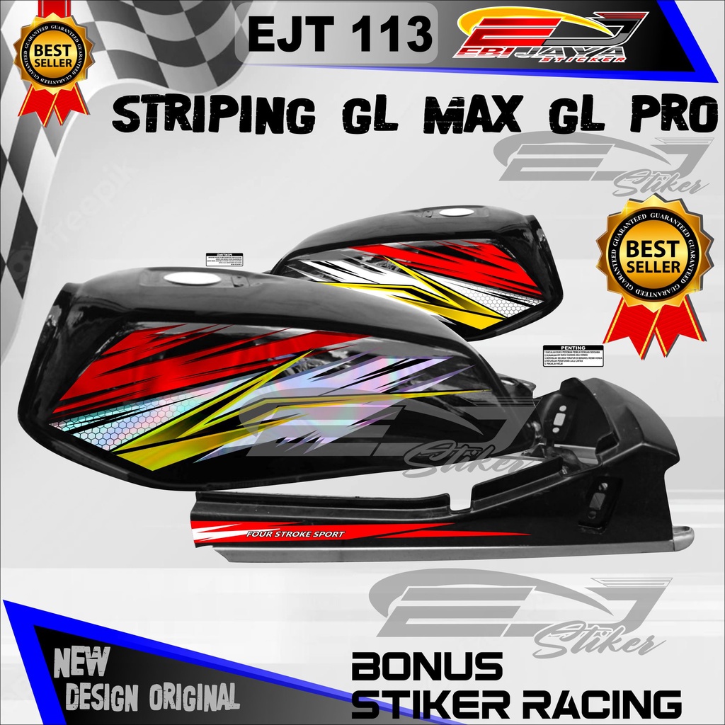 Jual Striping Sticker Variasi Gl Pro Stiker Striping Gl Max Stiker