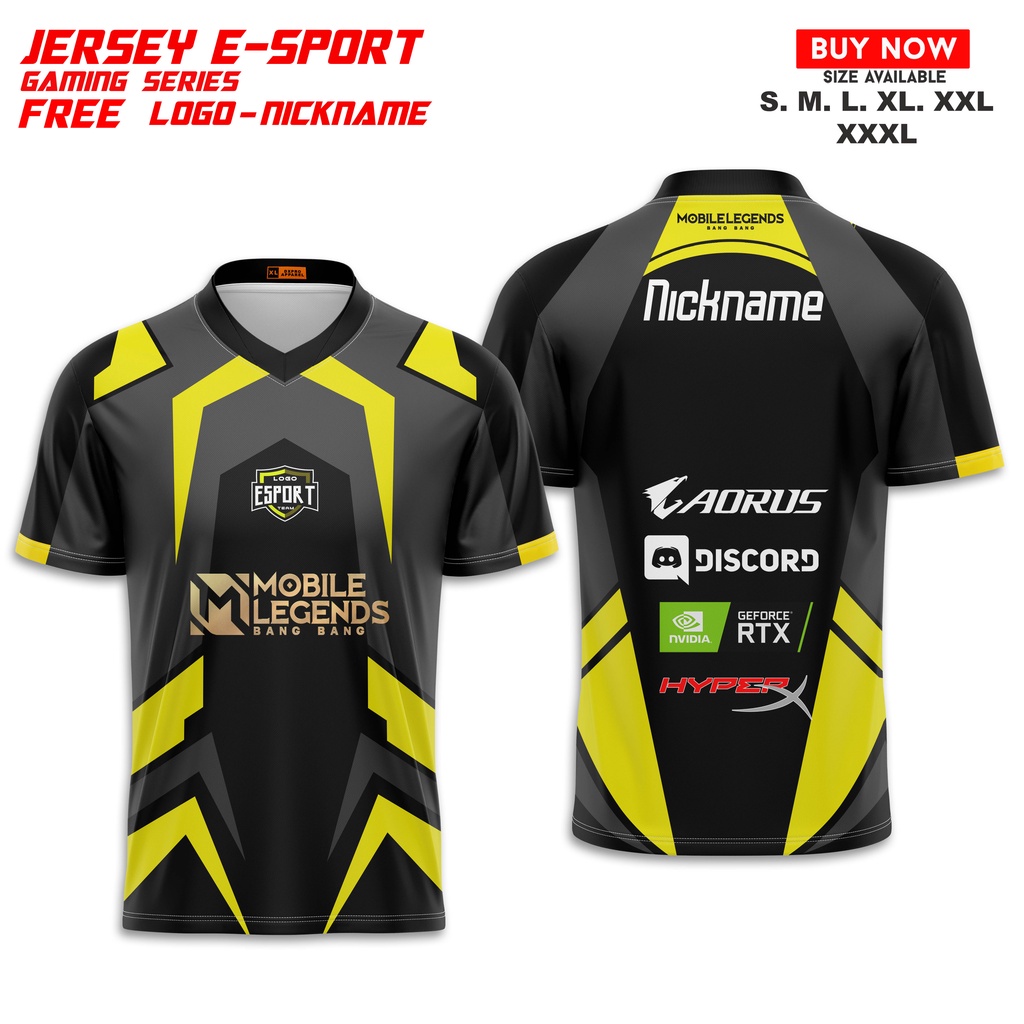 Jual JERSEY MOBILE LEGENDS CUSTOM NICK…