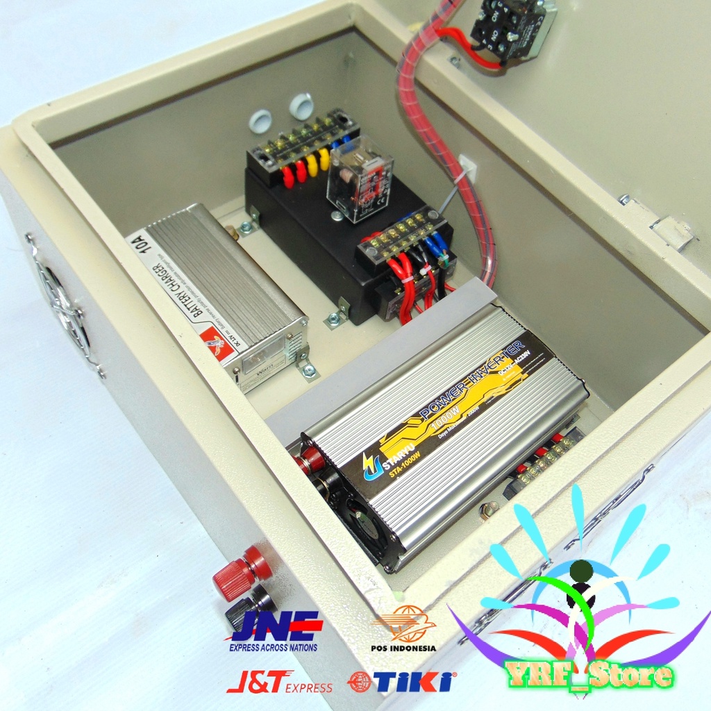 Jual Panel ATS Inverter 1000 Watt Smart Charger 20 A Mode Emergency ...