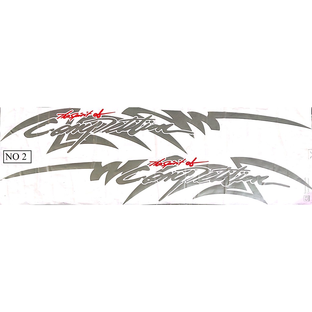 Jual stiker sticker skotlet les mobil motif competition racing sport ...