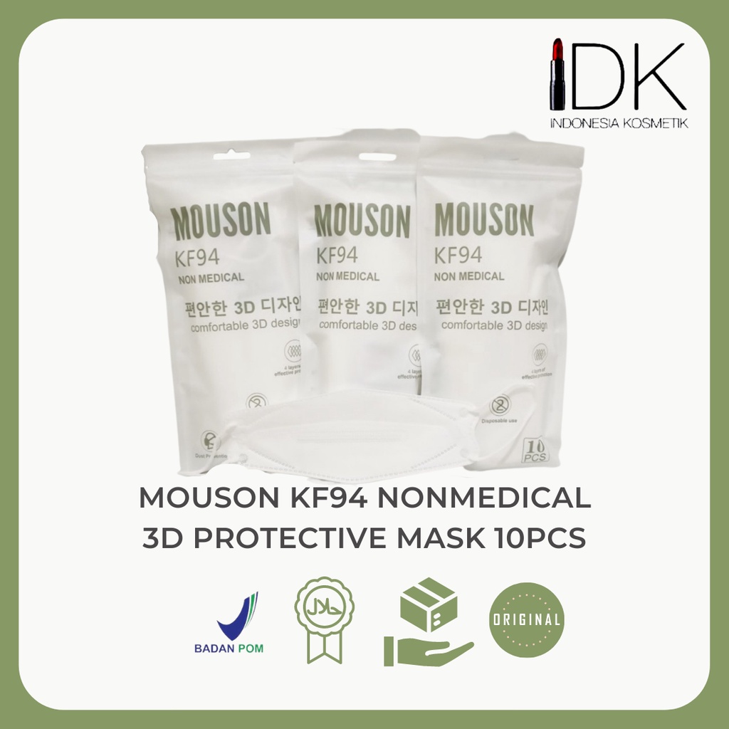 Jual Mouson KF94 Masker Non Medical 3D Design 10pcs | Shopee Indonesia