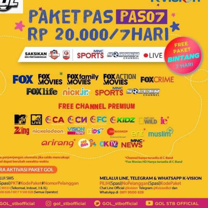 Jual Ready Stock Receiver K Vision GOL GARDINER OTTIMO G88 HD isi