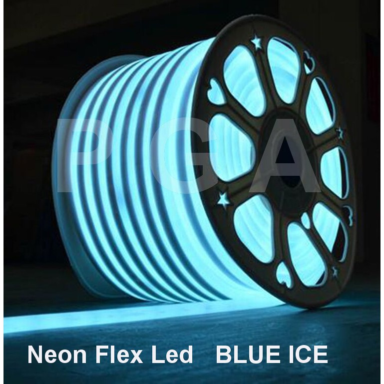 Jual Lampu Neon Flex LED Selang Flexible Sign Strip Fleksibel BLUE ICE ...