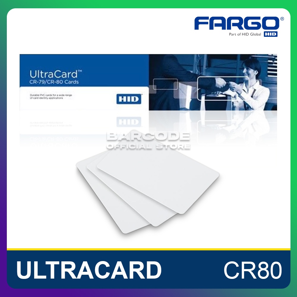 Jual KARTU PVC BLANK PUTIH POLOS ID CARD ULTRACARD NOCO CR80 FARGO ...