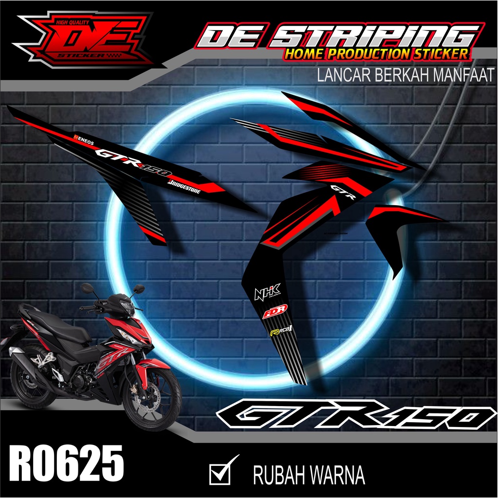 Jual Striping Variasi GTR 150 Motif Balap Racing keren Semi Full R0625 ...