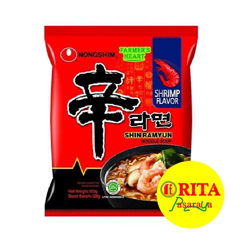 Jual Nong Shim Shin Ramyun Shrimp / Mie Instan Korea 120 Gr | Shopee