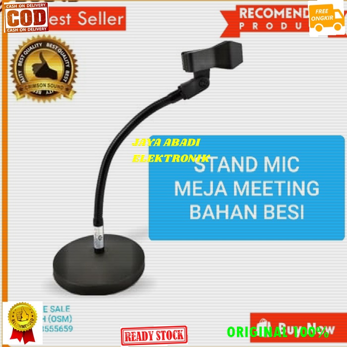 Jual G Original Stand Mic Cm Full Plat Besi Flexsible Flexsibel Kaki Bulat Holder Mik