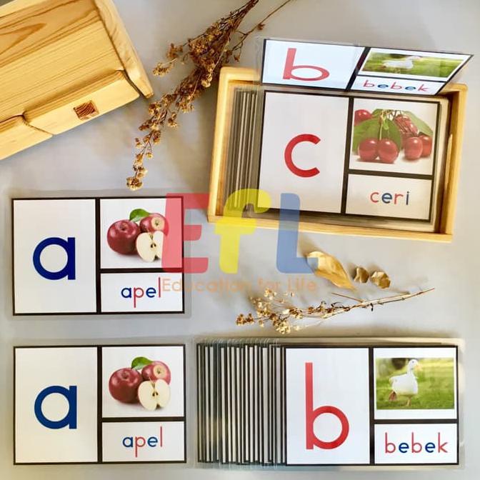 Jual Montessori Kartu Fonetik Bergambar Bahasa Indonesia | Shopee Indonesia